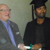 Mike Watson Presents Biniyas Veetil his Diploma